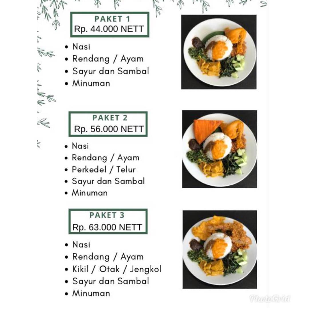 Paket Nasi Sari Rendang Bintaro
