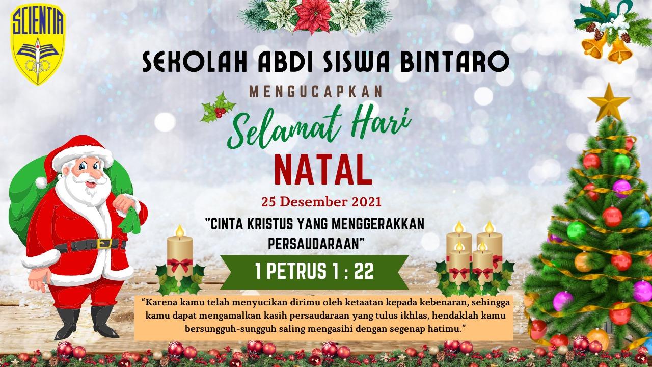 Selamat Natal Dari Sekolah Abdi Siswa Bintaro