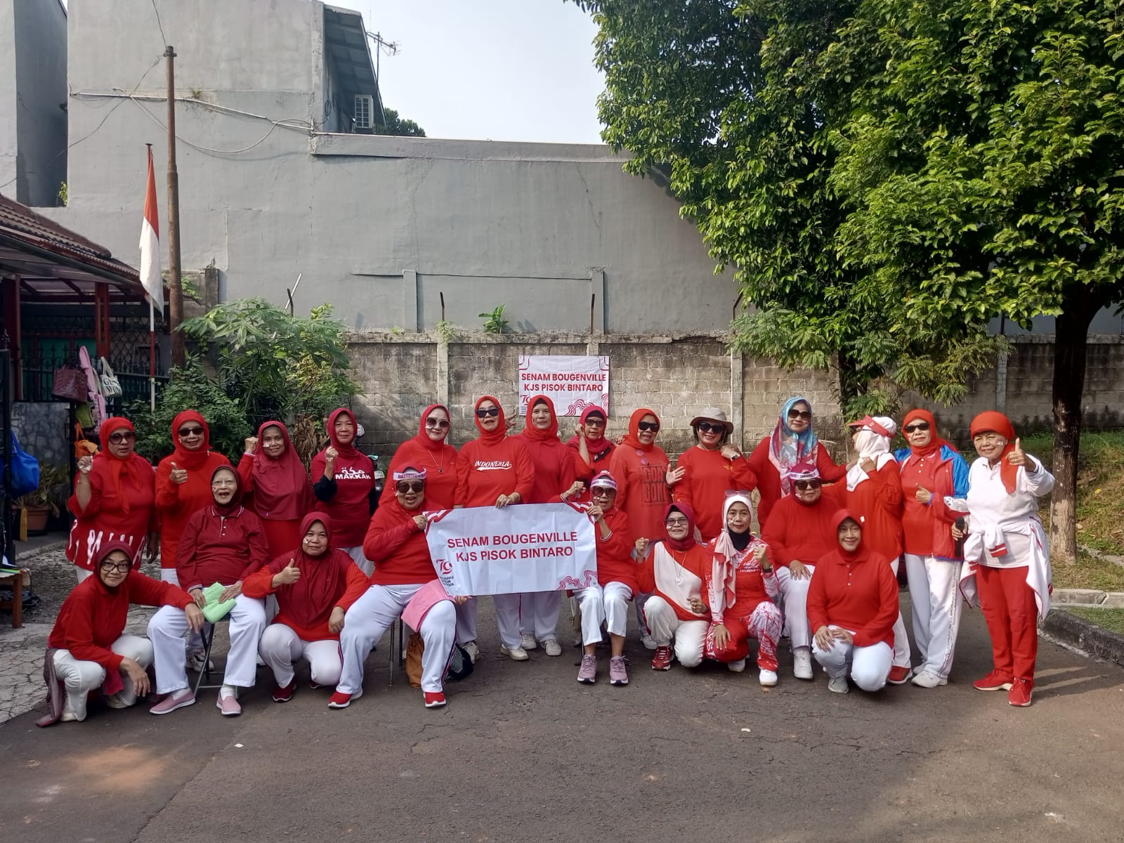 Peringati HUT RI, Kelompok Senam KJS Pisok Bintaro Selenggarakan Lomba-Lomba