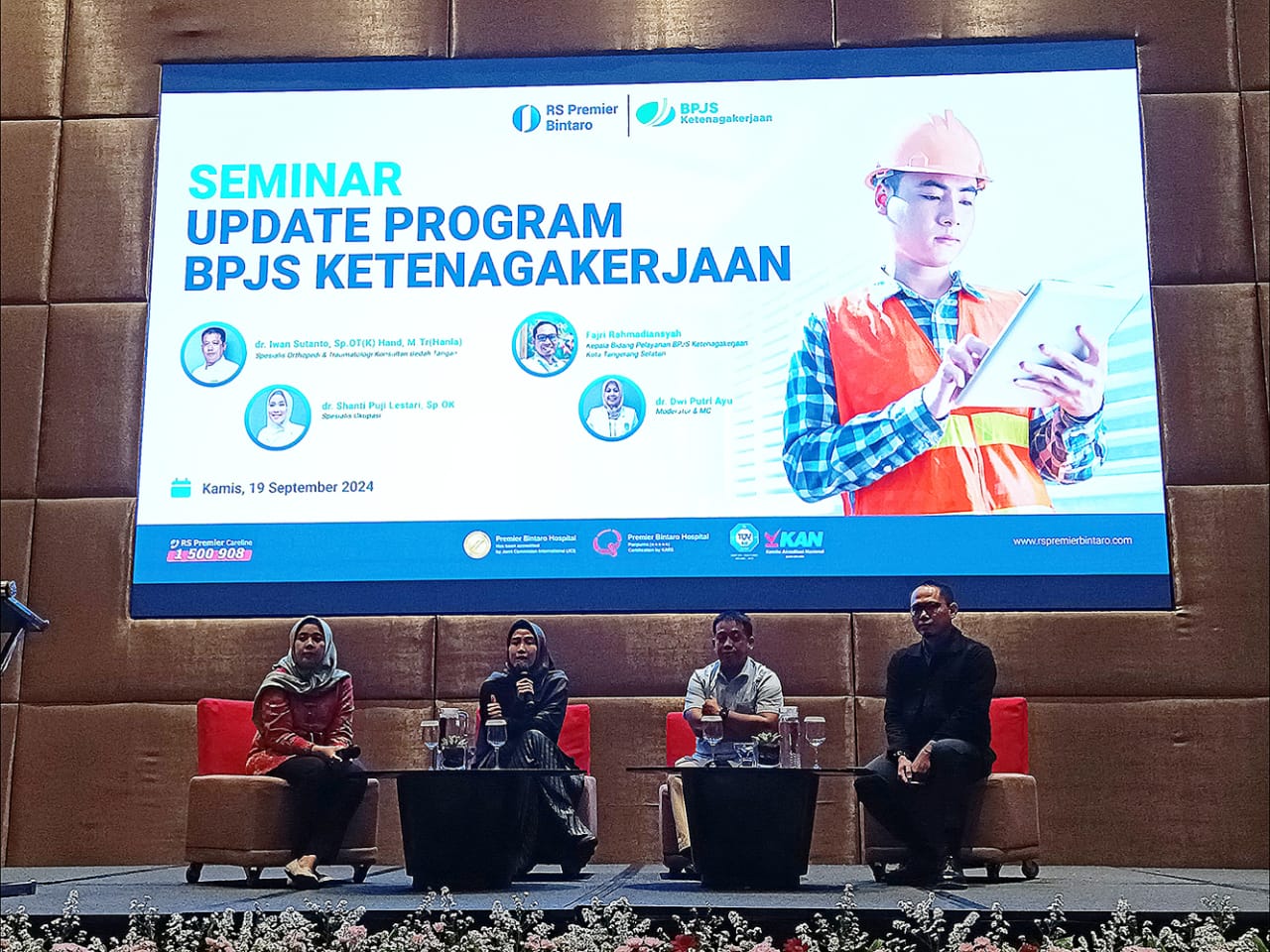 RS Premier Bintaro dan BPJS Ketenagakerjaan Gelar Seminar di Novotel Tangerang